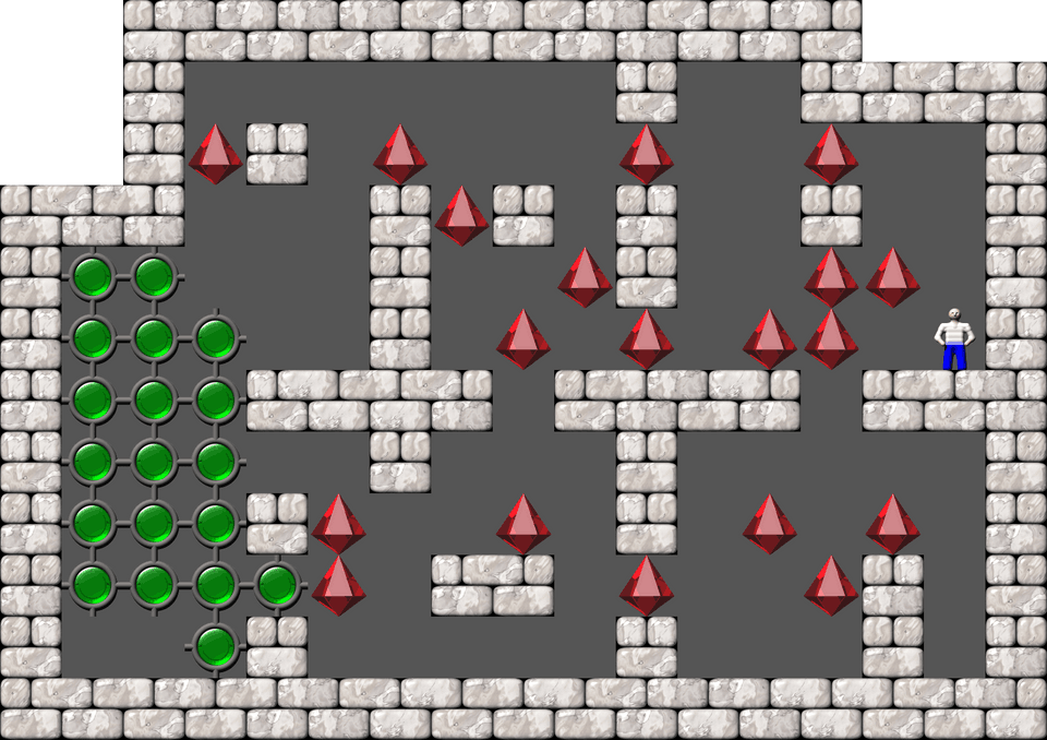 Sokoban Mass Remodel level 1183